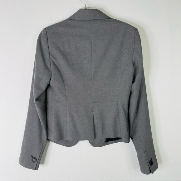 The Limited black white polka dot preppy button office crop academia blazer 0 - Picture 8 of 8